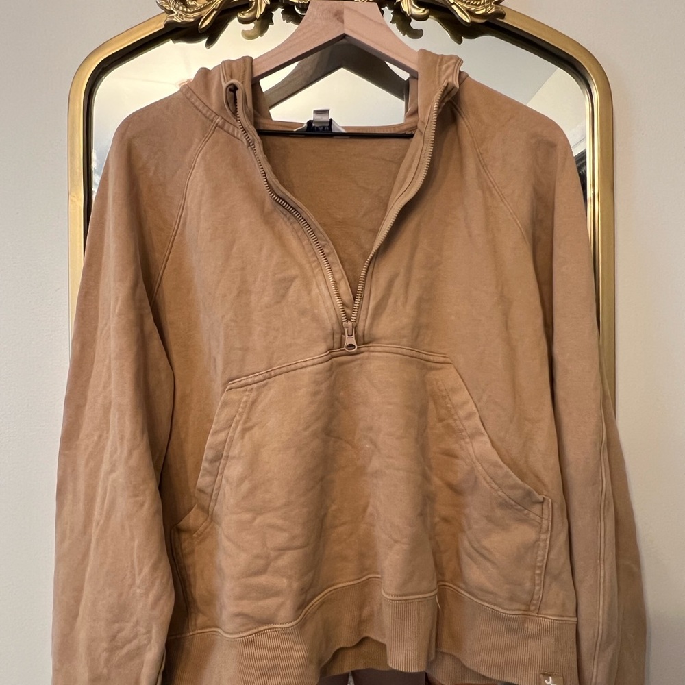 JoyLab Camel Zip-Up Sweatshirt